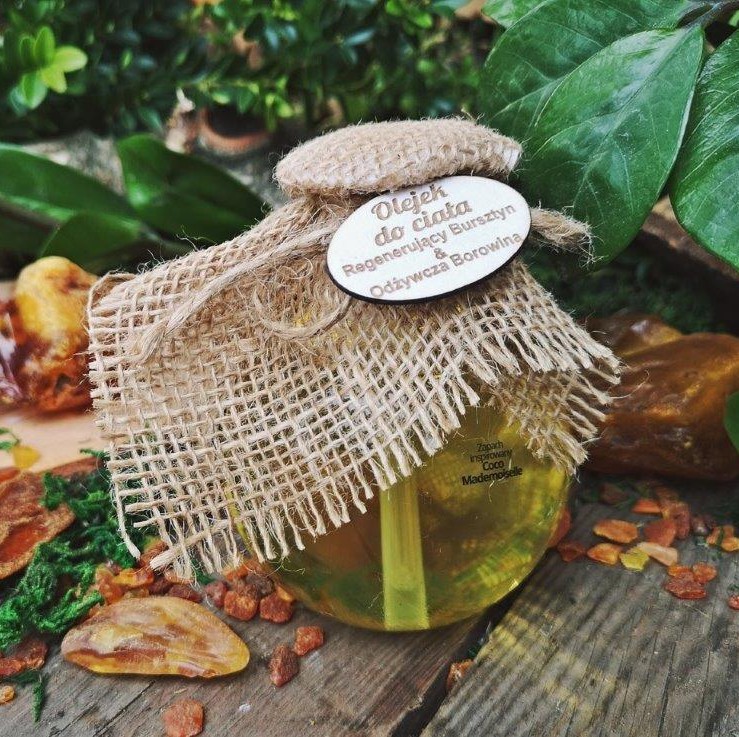 Olejek regenerujący z bursztynem i borowiną