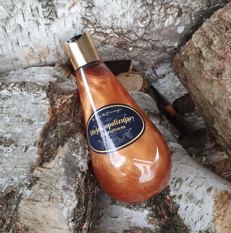 Opalizujący olejek z bursztynem